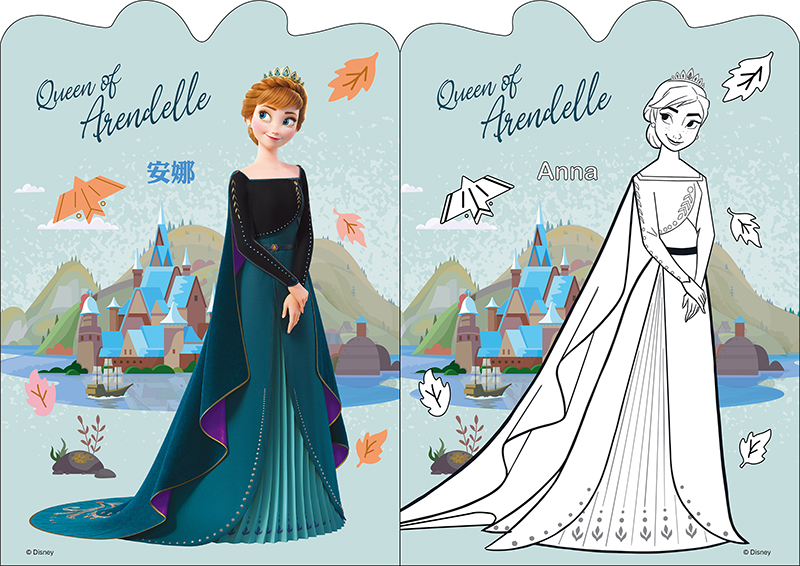 冰雪奇緣 小畫家造型貼畫(10週年)